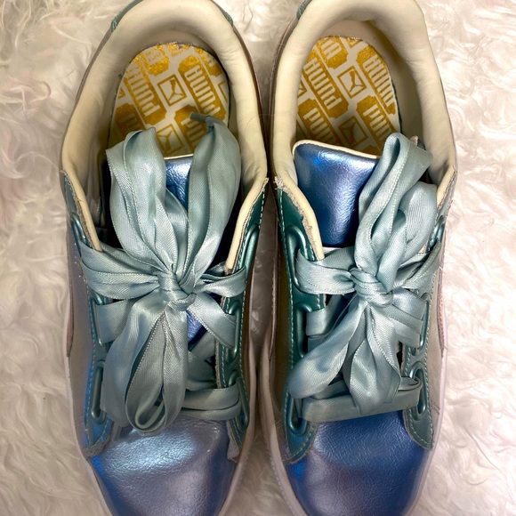 PUMA metallic sneakers with satin laces - Picture 3 of 8